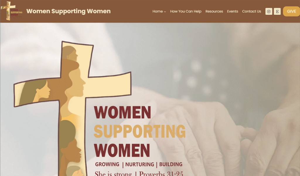 Women Supporting Women, Inc. website screenshot