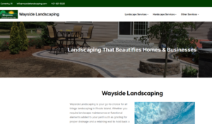 Wayside Landscaping website